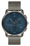 MOVADO BOLD CHRONOGRAPH MESH STRAP WATCH, 42MM,3600721