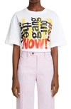 Chloé + Corita Kent Printed Organic Cotton-jersey T-shirt In White