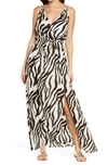 Elan Cover-up Maxi Dress In Black Jungle