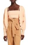 A.l.c Peters Ii Button-front Cardigan In Apricot