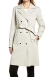KARL LAGERFELD DOUBLE BREASTED TRENCH COAT,LWNMC980