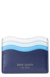 KATE SPADE PUFFY WAVE CARD HOLDER,PWR00371