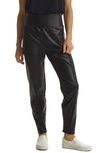 Commando Faux Leather Jogger Black Slg45 Xs In Black