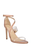 Guess Women's Felecia Lucite 2-piece Pumps Women's Shoes In Nude / Clear Faux Leather