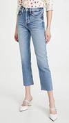 Re/done Ultra High-rise Stovepipe Jeans In Light Stone