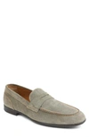 Bruno Magli Men's Silas Slip On Penny Loafers In Taupe Suede