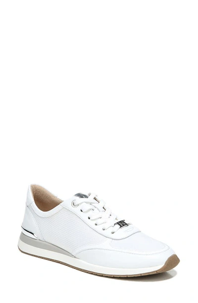 Naturalizer Lotus Oxford Lace-up Sneaker In White Nylon/leather