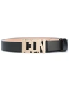 Dsquared2 Icon Buckle Belt In Black