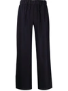 P.a.r.o.s.h High-rise Wide-leg Trousers In Blue