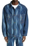 AHLUWALIA SIGNATURE JOY DENIM JACKET,SS21AH03