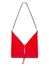 GIVENCHY SMALL CUT OUT CROSSBODY BAG IN RED BOX LEATHER