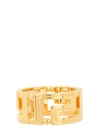 Versace Gold Greek Key Ring In Gold