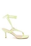 Stuart Weitzman 75mm Lalita Suede Thong Sandals In Electric Lime Sj9