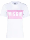 MSGM MSGM WOMEN'S WHITE COTTON T-SHIRT,3041MDM9521729801A L