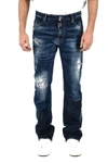 DSQUARED2 DSQUARED2 MEN'S BLUE COTTON JEANS,S74LB0687S30342470 48