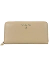 PATRIZIA PEPE PATRIZIA PEPE WOMEN'S BEIGE OTHER MATERIALS WALLET,2V4879A4U8NB685 UNI