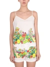 Boutique Moschino Flower And Fruit Print Top In Multicolor