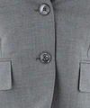 Thom Browne 4-bar Plain Weave Suiting Jacket In Grey