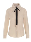 RED VALENTINO RED VALENTINO WOMEN'S BEIGE OTHER MATERIALS SHIRT,VR0ABF5048PD77 44