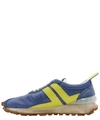 Lanvin Blue & Yellow Bumpr Sneakers