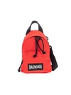 Balenciaga Mini Oversize Backpack In Red Tech Canvas In Red
