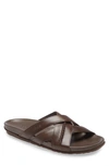 Naot Anegada Slide Sandal In Pecan Brown Leather
