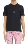 GIVENCHY SLIM FIT FLOWER CROSS GRAPHIC TEE,BM713H3Y6B