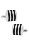 Cufflinks, Inc Inlay Stripe Cuff Links In Onyx