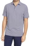 Peter Millar Hales Stripe Performance Polo In Navy