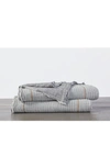 Coyuchi Topanga Blanket In Cool Stripe