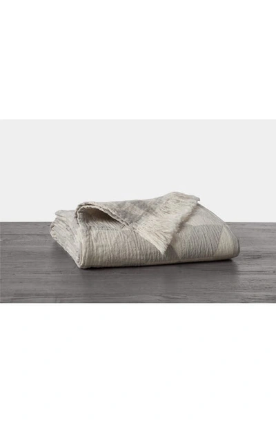 Coyuchi Pismo Organic Cotton Throw Blanket In Fog