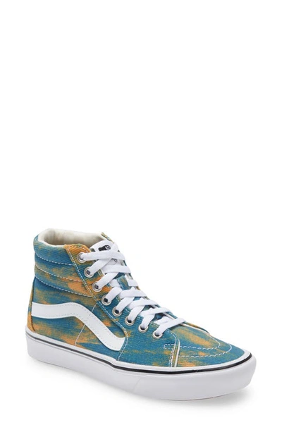 Vans Comfycush Sk8-hi In Bloom Sneaker In Blue Multi