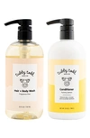 Tubby Todd Bath Co. Babies' The Tubby Hair Duo In Fragrance Free/lemon