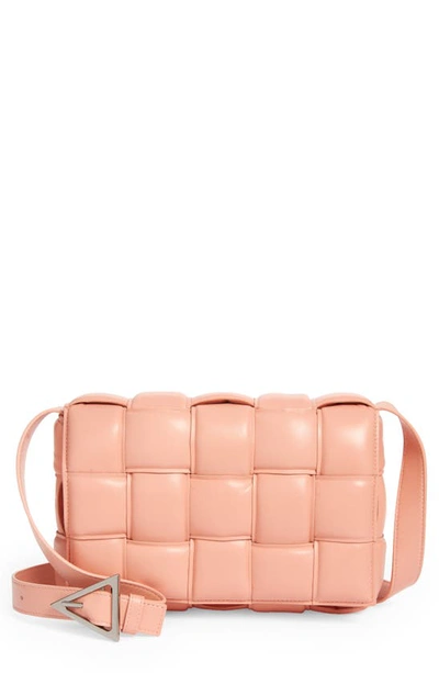 Bottega Veneta Padded Cassette Bag In Peachy/silver