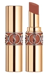 Saint Laurent Rouge Volupté Shine Lipstick Balm 121 Beige Satin 0.11 oz/ 3.2 G In Beige Satin