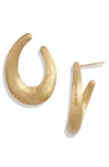 MARCO BICEGO MARCO BICEGO LUCIA 18K YELLOW GOLD MEDIUM LOOP WRAP EARRINGS,OB1726 Y