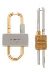 GIVENCHY MISMATCHED LOCK EARRINGS,BF10MQF01A