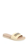 Karl Lagerfeld Bijou Slide Sandal In Easter Yellow Suede