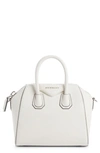 Givenchy Antigona Mini Box Calfskin Satchel Bag, Bright Pink In Ivory