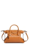 Givenchy Small Antigona Soft Leather Satchel In Tan