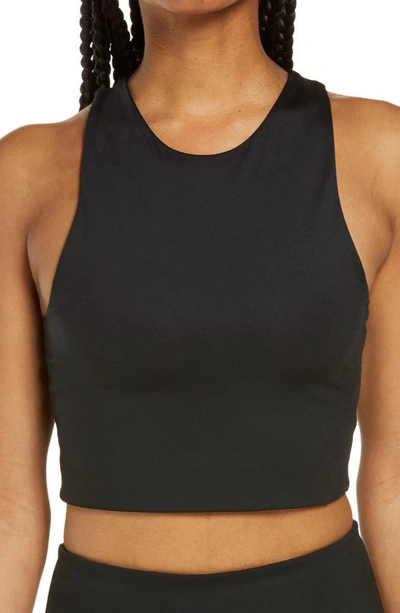 Girlfriend Collective Black Dylan Tank Bra In Multicolor