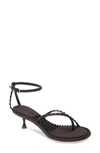 Bottega Veneta Bubble Studs Kitten Heel Sandals In Fondant