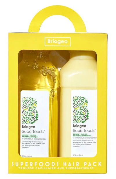 Briogeo Superfoods Banana + Coconut Nourishing Shampoo & Conditioner Duo For Dry Hair $56 Value In Default Title