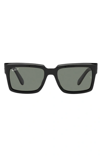 Ray Ban Inverness Sunglasses Black Frame Green Lenses Polarized 54-18