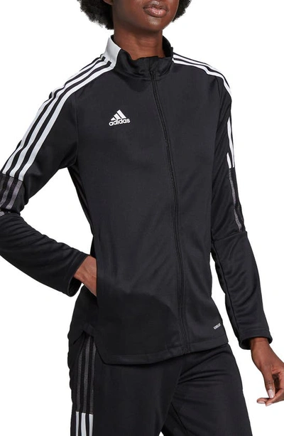 Adidas Originals Adidas Women's Tiro Aeroready Soccer Track Jacket In Black/clear Pink