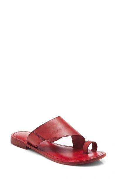 Free People Sant Antoni Sandal In Faded Cherry Leather