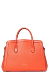 Kate Spade Knott Medium Leather Satchel In Tamarillo