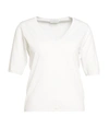 BALLANTYNE BALLANTYNE WOMEN'S WHITE OTHER MATERIALS T-SHIRT,S1P36216C001110144 42