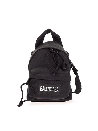 Balenciaga Mini Backpack Crossbody Bag In Black