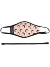 Marine Serre Branded Daily Mask In Black Polyamide In Beige